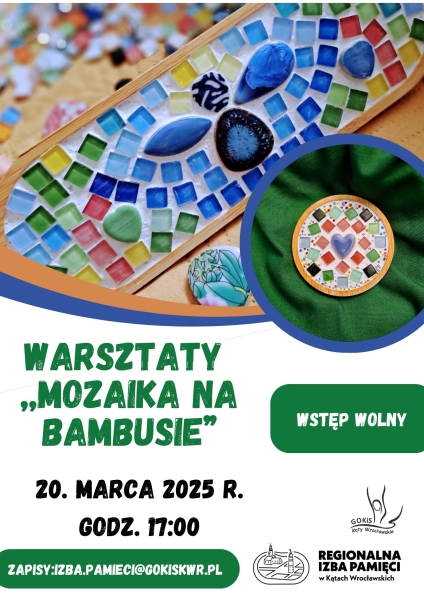 Warsztaty ,,Mozaika na bambusie"